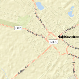 Hajdúszoboszló Street Map
