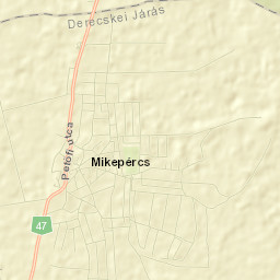 Mikepércs Street Map