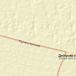 Dniprovka Street Map