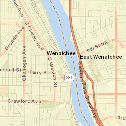 Stevens Street, Wenatchee, WA 98801, USA Street Map