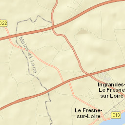 Ingrandes Street Map