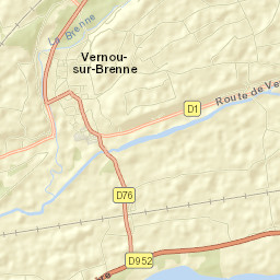 Vernou-sur-Brenne Street Map