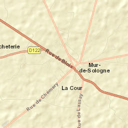 Mur-de-Sologne Street Map
