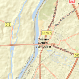 Cosne-Cours-sur-Loire Street Map