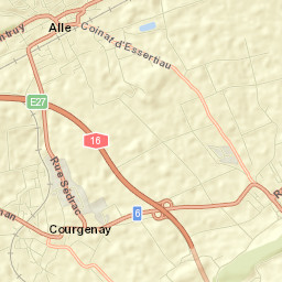 Courgenay Street Map