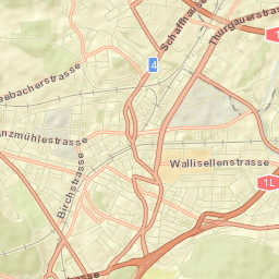 Zürich (Kreis 11) / Seebach Street Map