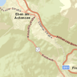 Eben am Achensee Street Map