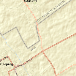 Csepreg Street Map