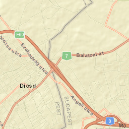 Diósd Street Map