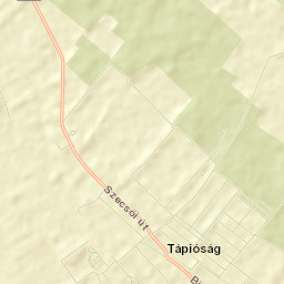 Tápióság Street Map