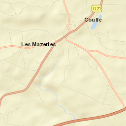 Couffé Street Map