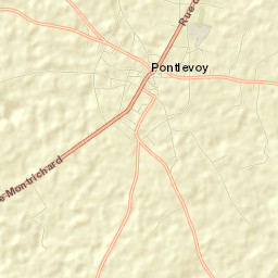 Pontlevoy Street Map