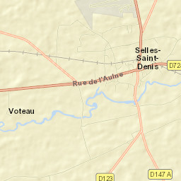 Selles-Saint-Denis Street Map