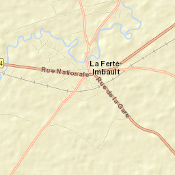 La Ferté-Imbault Street Map