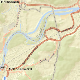 Erlinsbach Street Map