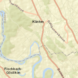 Künten Street Map