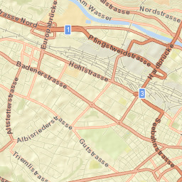 Zürich (Kreis 4) / Hard Street Map