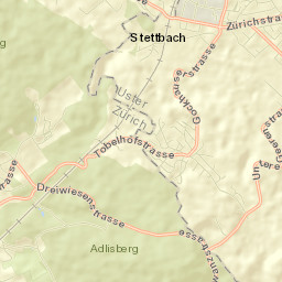 Dübendorf / Wasserfurren Street Map