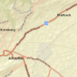 Wahlkreis Rheintal Street Map