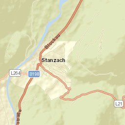 Stanzach Street Map