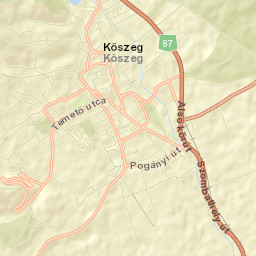 Kőszeg Street Map
