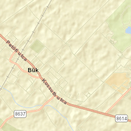 Bük Street Map
