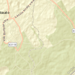 Bakonyszentlászló Street Map