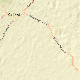 Csákvár Street Map