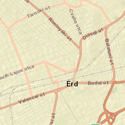 Érd Street Map