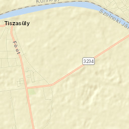 Tiszasüly Street Map
