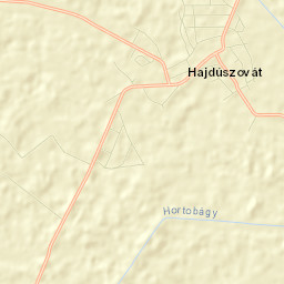 Hajdúszovát Street Map