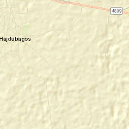 Hajdúbagos Street Map