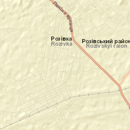 Rozivka Street Map