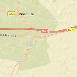 Prinquiau Street Map