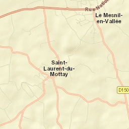Le Mesnil-en-Vallée Street Map