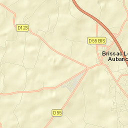 Brissac-Quincé Street Map