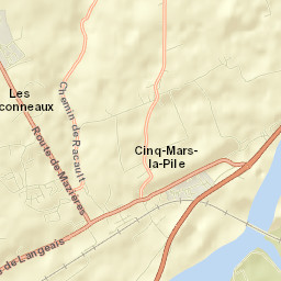 Cinq-Mars-la-Pile Street Map