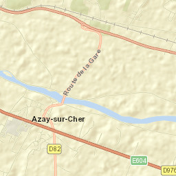 Azay-sur-Cher Street Map