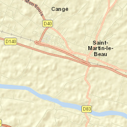 Saint-Martin-le-Beau Street Map