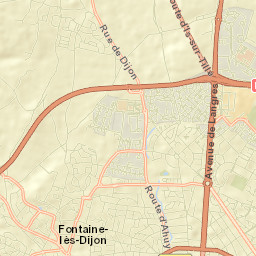 Fontaine-lès-Dijon Street Map