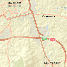 Courroux Street Map