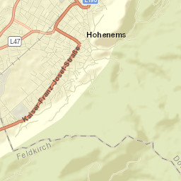 Hohenems Street Map
