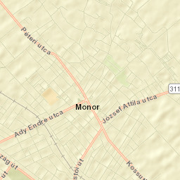 Monor Street Map