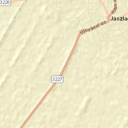 Jászladány Street Map