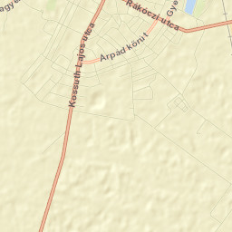 Kunhegyes Street Map