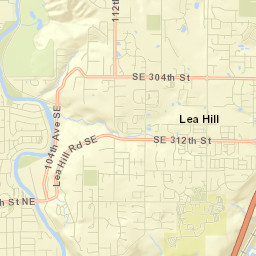 Lea Hill Street Map