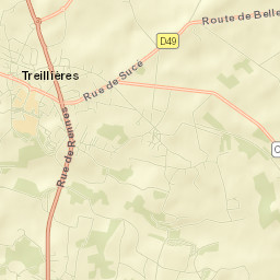 Treillières Street Map