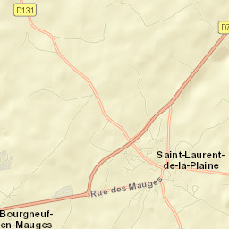 Saint-Laurent-de-la-Plaine Street Map