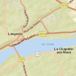 Langeais Street Map
