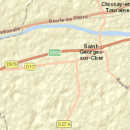 Saint-Georges-sur-Cher Street Map